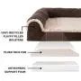 Furhaven Pet Dog Bed - Cooling Gel Memory Foam Faux Fleece and Chenille Soft Woven Traditional Sofa-Style Living Room Couch Pet Bed with Removable Cover for Dogs and Cats Furhaven Pet Dog Bed - Cooling Gel Memory Foam Faux Fleece and Chenille Soft Woven Traditional Sofa-Style Living Room Couch Pet Bed with Removable Cover for Dogs and Cats