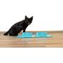 Wonderfur - Collapsible Dog Bowl, Foldable Travel Pet Double Expandable Large Feeding Mat Cup Dish Portable Cat Feeder Rolling Non Slip No Skid Silicone Bowl