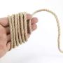Amersumer 5mm 98 Ft Cat Natural Jute Rope for Cat Scratching Post Tree Refill Replacement, DIY Scratcher Repairing Hemp Rope, Rope for Cat Tree and Tower