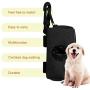 Dog Poop Bag Holder, Dog Poop Waste Bag with Leash Hook Waterprrof Pet Zippered Garbage Bags Organizer for Walking Running Hiking