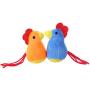 ocijf179 Pet Toy Kitty Cartoon Chick Shape Catnip Interactive Fun Cat Toy Anti-bite Pet Supplies - Blue