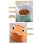 Ragdollcat Tilted Cat Food Bowl, Ceramic Cat Bowls Stress Free, Backflow Prevention, Dishwasher and Microwave Safe