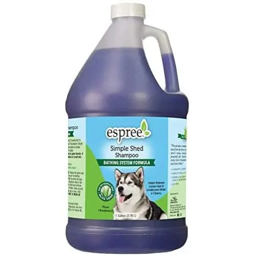 Espree Simple Shed Shampoo, Bathing System, 1 Gallon