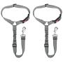 SlowTon Dog Seat Belt, 2 Pack Pet Car Seatbelt Headrest Restraint Adjustable Puppy Safety Seat Belt Reflective Elastic Bungee Connect Dog Harness in Vehicle Travel Daily Use