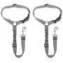 SlowTon Dog Seat Belt, 2 Pack Pet Car Seatbelt Headrest Restraint Adjustable Puppy Safety Seat Belt Reflective Elastic Bungee Connect Dog Harness in Vehicle Travel Daily Use