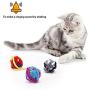 PAKESI Cat Toy Ball, 3PACK, Built-in Bells, The Wool Ball That Cats Like, The Wool Ball Tail is The Biggest Temptation for Cats.