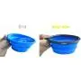 COMSUN Collapsible Dog Bowl, Foldable Expandable Cup Dish for Pet Cat Food Water Feeding Portable Travel Bowl Free Carabiner