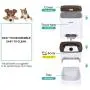 Iseebiz Automatic Pet Feeder with Camera, 6L App Control Smart Feeder Cat Dog Food Dispenser, 2-Way Audio, Voice Remind, Video Record, 6 Meals a Day for Medium Large Cats Dogs, Compatible with Alexa