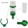 FANGULU Automatic Water Feeder+ Automatic Feeder+ Add Food Scoop Pet Bird Feeder Applicable to Parrots Myna Larks (11 Pieces Combination)