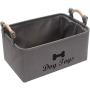 Morezi Canvas Dog Toy Box and pet Toy Boxes Basket Organizer - Perfect for organizing Puppy Toys, Blankets, leashes, Vest, chew Toy and Clothes Morezi Canvas Dog Toy Box and pet Toy Boxes Basket Organizer - Perfect for organizing Puppy Toys, Blankets, leashes, Vest, chew Toy and Clothes