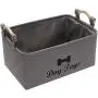 Morezi Canvas Dog Toy Box and pet Toy Boxes Basket Organizer - Perfect for organizing Puppy Toys, Blankets, leashes, Vest, chew Toy and Clothes