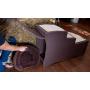 Pet Gear Easy Step Bed Stair for Cats/Dogs with Storage Compartment, Removable Washable Carpet Treads, Space-Saving Multi-Position Design