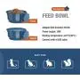 Enjoying Heated Pet Bowl Indoor Small Animal Thermal-Bowl for Water or Food, Wire Crate/Cage Removable Hanging Heated Water Dish for Dogs, Cats, Rabbits, Critters, Hold 20 oz