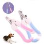 Lrxhy Pet Nail Clippers, Household Portable Pet Supplies Dog Nail Scissors Pet Nail Clippers Dog Cat Nail Scissors Trumpet,Blue