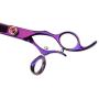 LILYS PET HIGH-END Series 8.0-Inch Japanese 440C 360° Bamboo Swivel Professional Pet Grooming Straight Cutting Scissor with Delicate Red Screw