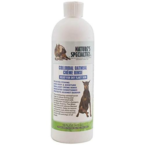 Natures Specialties Colloidal Oatmeal Creme Rinse for Dogs Cats, Non-Toxic Biodegradeable