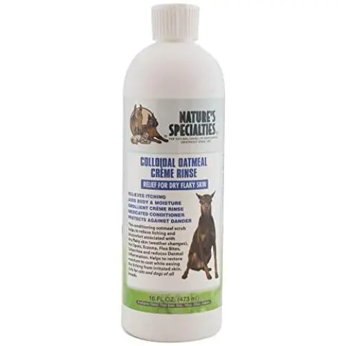 Natures Specialties Colloidal Oatmeal Creme Rinse for Dogs Cats, Non-Toxic Biodegradeable Natures Specialties Colloidal Oatmeal Creme Rinse for Dogs Cats, Non-Toxic Biodegradeable