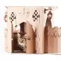 Personalized Cardboard Cat House with Balcones. Cat Furniture. Cat Fortress.