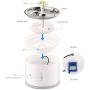 Xihouxian Pet Automatic Circulation Feeding Water Flowing Cat Fountain Water Basin Dog Drinking Fountain Cat Water Dispenser Drinking Water Artifact C40