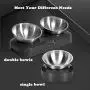 Love Dream Cat Bowls Elevated, Raised Cat Bowls with Stainless Steel Bowls, 15° Tilted Cat Food Bowls Stress-Free Suit for Cats Small Dogs Love Dream Cat Bowls Elevated, Raised Cat Bowls with Stainless Steel Bowls, 15° Tilted Cat Food Bowls Stress-Free Suit for Cats Small Dogs