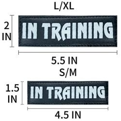 Auroth Dog Harness Patches, 10 Patches in 1 Set, Reflective and Removable Dog Harness Patches for Service Dog Vest