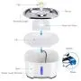 Cat Water Fountain Stainless Steel, 84oz/2.5L Pet Water Fountain with Intelligent Pump and LED Indicator for Water Shortage Alert, Water Level Window