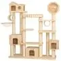 Cat Trees Tower Condo Tower Cat Climbing Frame Cat Scratch Tree Towers Amusement Tower Tree Wooden Huts Lounger Sleeping Cat Bed Cozy and Comfortable Multi-Level Apartment Run-anmy20200325