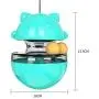 esonmus Cat Tumbler Toys, Cat Slow Feeder Toy Tumbler Shaped Food Dispensing Cat Interactive Toy Pet Treat Ball with Teasing Wand-Blue esonmus Cat Tumbler Toys, Cat Slow Feeder Toy Tumbler Shaped Food Dispensing Cat Interactive Toy Pet Treat Ball with Teasing Wand-Blue