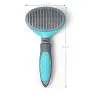 RPGT Self Cleaning Grooming Brush Bendable without Dead Anglee Pet Shedding Grooming Tools 11cm Blue for Dog & Cat with Long or Short hair RPGT Self Cleaning Grooming Brush Bendable without Dead Anglee Pet Shedding Grooming Tools 11cm Blue for Dog & Cat with Long or Short hair