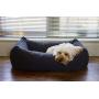 Rosewood Medium Dog Bed for Medium Dog Breeds. Machine Washable, Super Soft and Cosy Grey Felt Orthopaedic Memory Foam Dog Bed, 73x55x17cm (approximatley 28x21x7 inch)