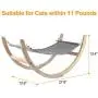 BEELIKE Cat Hammock Toys Kitten Swing House Bed Wooden Rocking Chair Toys BEELIKE Cat Hammock Toys Kitten Swing House Bed Wooden Rocking Chair Toys
