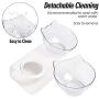 TENGTUNG Elevated Cat Bowls Pet Food Water Bowls with Raised Stand 15°Tilted Raised Pet Feeder Bowl Easy to Clean Perfect for Cats and Small Dogs