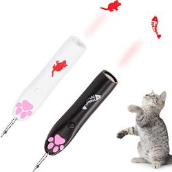 Anchovys Derby LED Cat Toy Cat Catch Interactive Red Fish LED Light Paw Style Exercise Chaser Toy Pet Training Tool (No Battery Include)