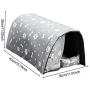 Xianggu Pet House, Cats Tunnel Shelter, Waterproof Outdoor Cat Shelter, Oxford Cloth Soft Plush Foldable Portable Stray Pet Shelter, Pet House for Kitty and Puppy (S/M/L)