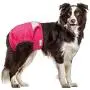 Paw Inspired Washable Dog Diapers | Reusable Dog Diapers | Washable Female Dog Diapers | Cloth Dog Diapers for Dogs in Heat, or Dog Incontinence Diapers (Large (2 ct.), Assorted (White Lining))