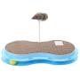 ocijf179 Cat Toy Pet Cat Kitten Track Ball Bell Disc Mouse Doll Spring Plate Interactive Toy - Blue