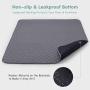 rabbitgoo Washable Pee Pads for Dogs 41 x 32, Waterproof Large Potty Training Pad Super Absorbent Non-Slip Puppy Pads Suitable for Dogs and Cats, 2 Pack, Grey