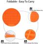 Lick Mat for Dogs - Slow Eating Dog Bowl to Slow Down Eating Puzzle Feeder for Dog and Cat with Suction Cup Slow Treat Dispensing Mat Perfect for Pet Food Treats Yogurt or Peanut Butter (Blue/Orange)