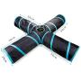 QERNTPEY Pet Toy Cat Tunnel 4 Way Pet Play Tunnel Collapsible Tunnel Toy for Cats Dogs Rabbits Pets Toy Interact with Pets