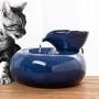 Cat Ceramic Water Fountain Automatic Pet Drinking Fountain Quiet Electric Water Dispenser,1.5L