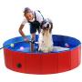 Duraball Foldable Non Inflatable Pool for Dogs and Kids