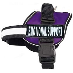 Doggie Stylz Emotional Support Dog Vest no Pull with 2 Free Hook and Loop Removable Emotional Support Dog Patch, Reflective Lightweight Cool Soft Adjustable K9 Emotional Support Animal Harness