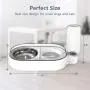 Qucey Double Cat Dog Bowls Pet Automatic Water Dispenser Detachable Bowl No-Spill Pet Food Water Bowls Feeder for Cats and Small Dog Qucey Double Cat Dog Bowls Pet Automatic Water Dispenser Detachable Bowl No-Spill Pet Food Water Bowls Feeder for Cats and Small Dog