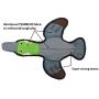 SmartPetLove - Tender-Tuffs - Play Fetch or Tug-of-War - Flying Duck Durable Plush Dog Toy with Squeaker