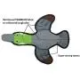 SmartPetLove - Tender-Tuffs - Play Fetch or Tug-of-War - Flying Duck Durable Plush Dog Toy with Squeaker