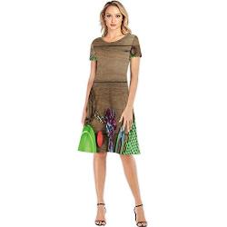 Beautiful Elegant Wedding Floral Wallpaper Stylized,Womens Casual Floral Printed Maxi Dress for Beach S