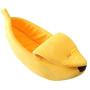 Sikye Novelty Pet House,Small Pet Bed Banana Shape Warm Soft Cloth Breathable Bed Mini Cat Nest (S, Yellow)