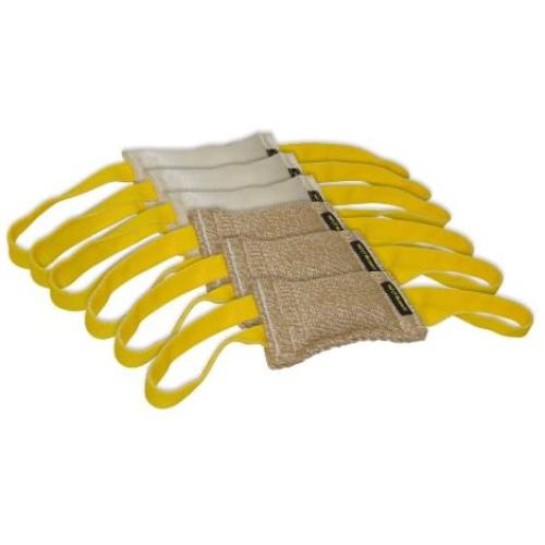 Dean & Tyler Bundle of 6 Tugs for Pets, 3-Jute and 3-Fire Hose, 8-Inch by 4-Inch