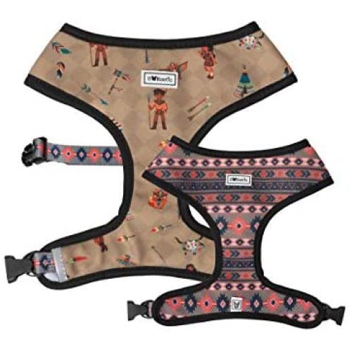 Bulltastic The Chief Reversible Dog Harness – Reversible, Comfortable, Adjustable, Easy to Clean – Fits Bulldogs, Pugs, and Other Dog Breeds