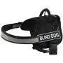 DT Works Harness, Blind Dog, Black/White, Medium - Fits Girth Size: 28-Inch to 38-Inch